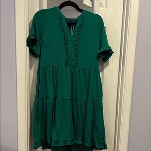 Chic Green Mini Dress for Women